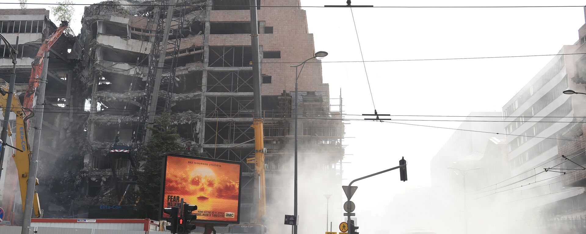 Радови на рушењу зграде Генералштаба у Немањиној улици, Београд Радови на рушењу зграде Генералштаба у Немањиној улици, Београд - Sputnik Србија, 1920, 23.09.2020