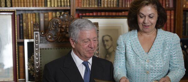 Prestolonaslednik Aleksandar Karađorđević i princeza Katarina na Belom dvoru Prestolonaslednik Aleksandar Karađorđević i princeza Katarina na Belom dvoru - Sputnik Srbija