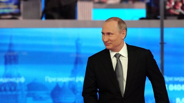 „Директна линија“ са председником Русије Владимиром Путином - Sputnik Србија