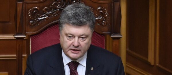 Predsednik Ukrajine Petro Porošenko na zasedanju Vrhovne rade - Sputnik Srbija