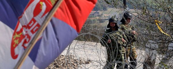 Барикада на граници Србије са Косовом Барикада на граници Србије са Косовом - Sputnik Србија