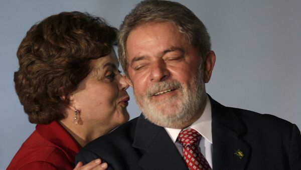 Predsednica Brazila Dilma Rusef i bivši predsednik Inasio Lula da Silva - Sputnik Srbija