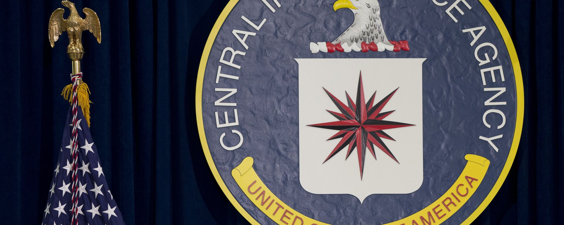 Logo Centralne obaveštajne agencije (CIA) i američka zastava - Sputnik Srbija, 1920, 13.08.2021