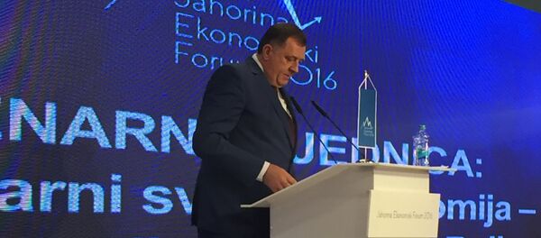 Председник РС Милорад Додик на Економском форуму на Јахорини - Sputnik Србија
