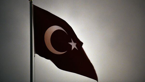 Zastava na Turskoj ambasadi u Moskvi - Sputnik Srbija