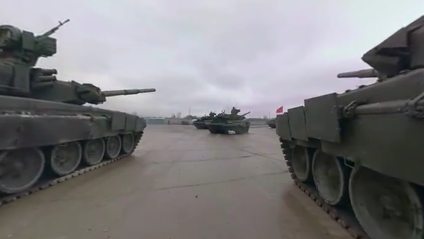 Russian T-90 tank ride in 360°: Rehearsal for Moscow’s V-Day parade - Sputnik Srbija