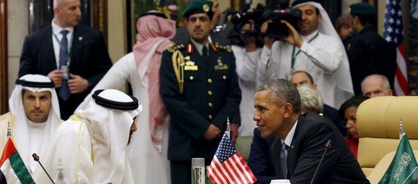 SAD Američki predsednik Barak Obama i arapski princ bin Zajed el Nahjan - Sputnik Srbija