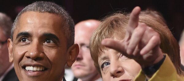 Барак Обама и Ангела Меркел - Sputnik Србија