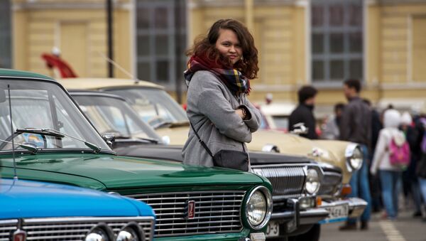 Выставка ретро-автомобилей в Санкт-Петербурге - Sputnik Србија