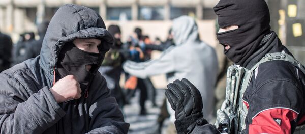 Pripadnici Desnog sektora Pripadnici Desnog sektora - Sputnik Srbija