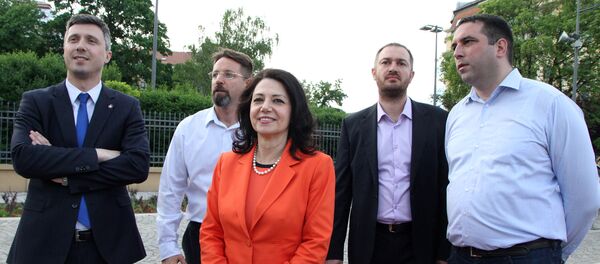 Лидери коалиције ДС-Двери Лидери коалиције ДС-Двери - Sputnik Србија