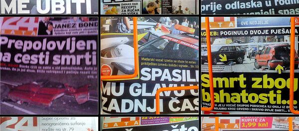 Naslovne stranice novina - ilustracija - Sputnik Srbija