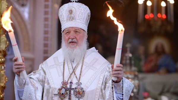 Patrijarh Kiril služi vaskršnju liturgiju - Sputnik Srbija