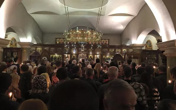 Služenje Uskršnje liturgije u Ruskoj crkvi u Beogradu - Sputnik Srbija