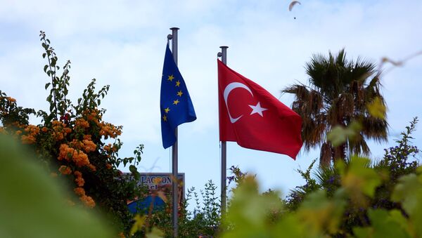 Zastave Turske i Evropske unije - Sputnik Srbija