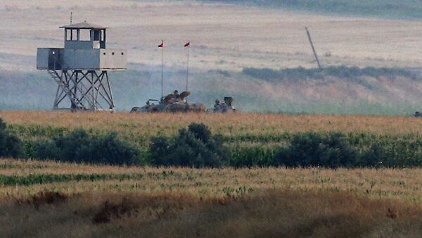 Турски тенкови на турско-сиријској граници у провинцији Килис - Sputnik Србија