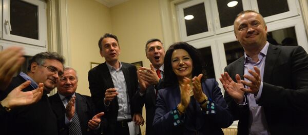 Lideri opozicinoh partija Sanda Rašković Ivić, Bojan Pajtić, Boško Obradović i Saša Radulović - Sputnik Srbija