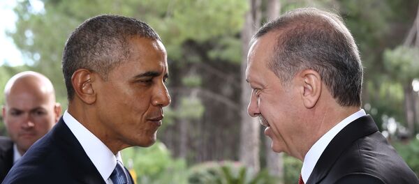 Predsednik Turske Redžep Tajip Erdogan i predsednik SAD Barak Obama - Sputnik Srbija