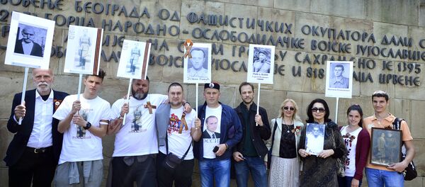 Акција „Бесмртни пук“ у Београду - Sputnik Србија