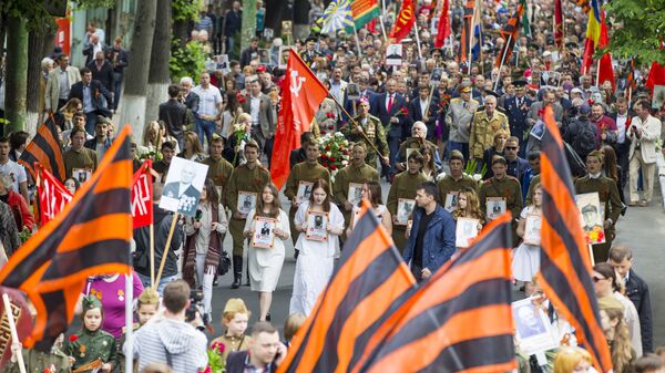 „Бесмртни пук“ у Кишињеву, престоници Молдавије - Sputnik Србија