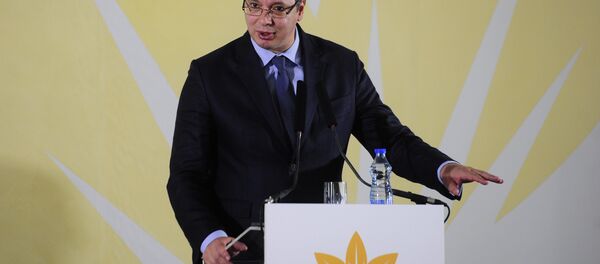 Aleksandar Vučić u fabrici BAT u Vranju. - Sputnik Srbija