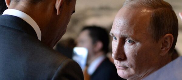 Председник Русије Владимир Путин (Д) и председник САД Барак Обама - Sputnik Србија