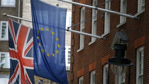 Заставе Велике Британије и ЕУ у Лондону - Sputnik Србија
