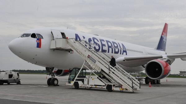 Erbas A330 Er Srbije na aerodromu Nikola Tesla  - Sputnik Srbija