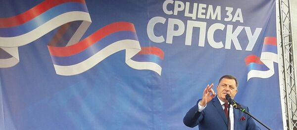 Milorad Dodik na mitingu u Banjaluci, 14. maja 2016 - Sputnik Srbija