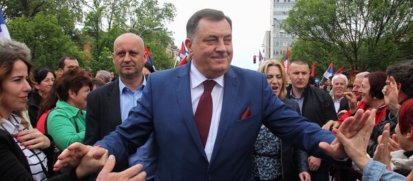 Милорад Додик на митингу у Бањалуци, 14. маја 2016 - Sputnik Србија