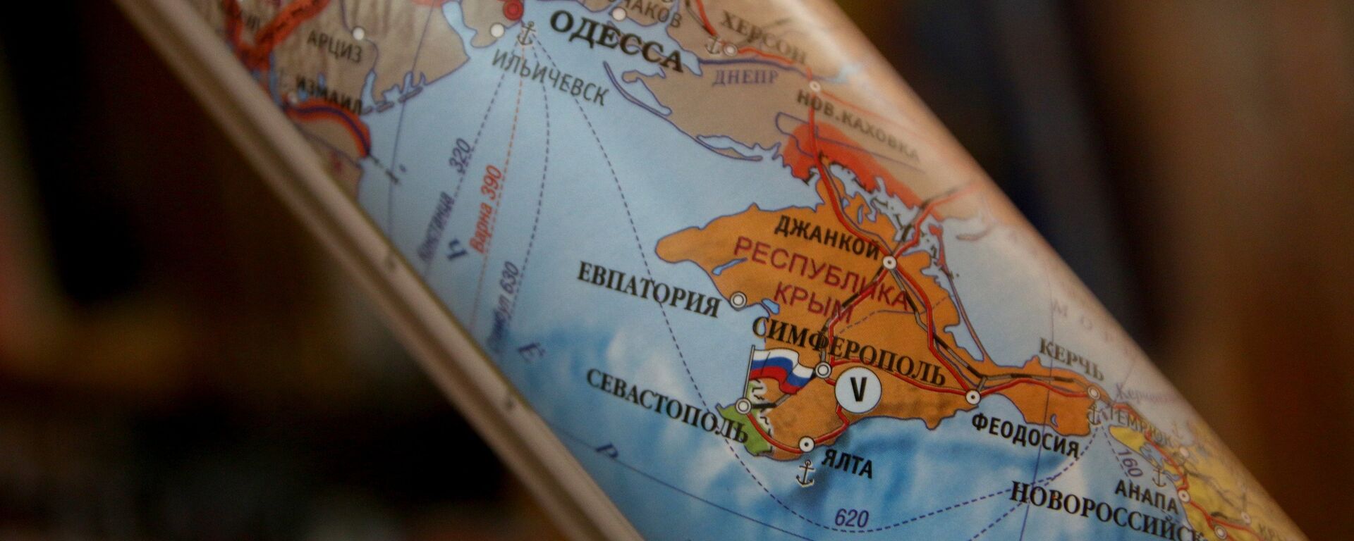 Политичка мапа која приказује Крим као саставни део Русије - Sputnik Србија, 1920, 12.12.2021