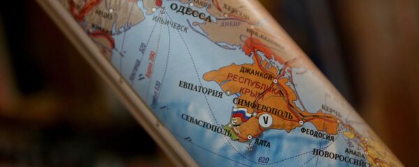 Политичка мапа која приказује Крим као саставни део Русије - Sputnik Србија