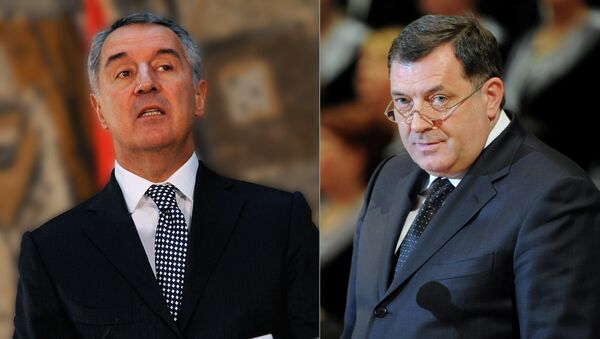 Milorad Dodik i Milo Đikanović - Sputnik Srbija