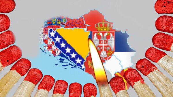 Balkan, bure baruta - ilustracija - Sputnik Srbija