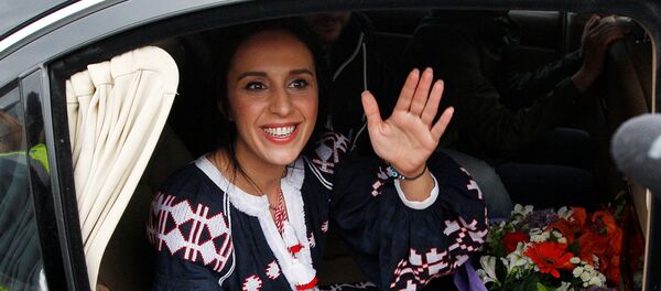 Џамала приликом доласка у Кијев - Sputnik Србија