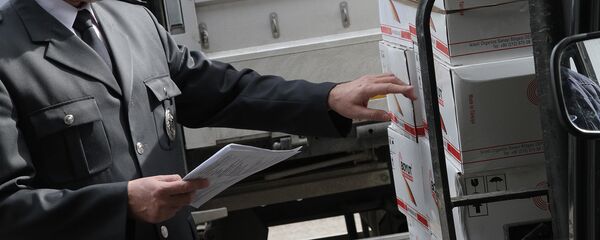 Srpski carinik pregleda robu - Sputnik Srbija