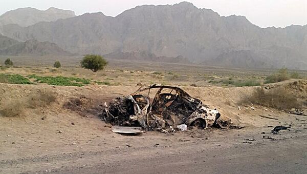 Уништено возило којим је путовао лидер талибана Ахтар Мансур - Sputnik Србија