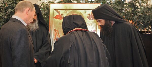 Владимир Путин на Светој Гори Владимир Путин на Светој Гори - Sputnik Србија