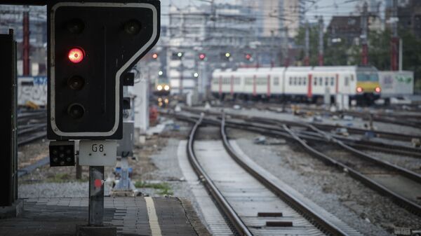 Železnička pruga u Briselu, prestonici Belgije - Sputnik Srbija