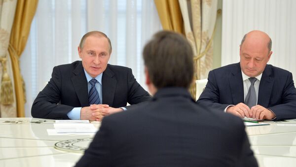 Radni sastanak predsednika Rusije Vladimira Putina i premijera Srbije Aleksandra Vučića - Sputnik Srbija