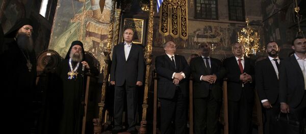 Руски председник Владимир Путин на Светој Гори Руски председник Владимир Путин на Светој Гори - Sputnik Србија