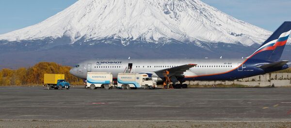 Međunarodni aerodrom Jelizovo u Petropavlovsku na Kamčatki Međunarodni aerodrom Jelizovo u Petropavlovsku na Kamčatki - Sputnik Srbija