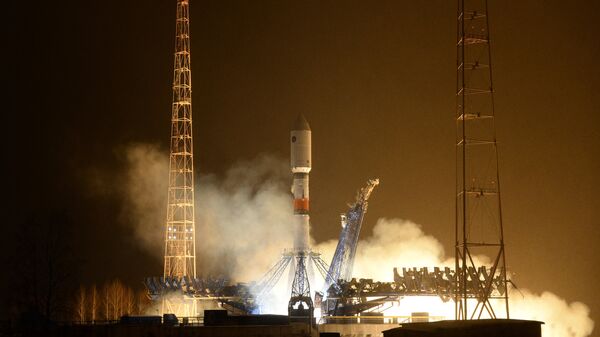 Lansiranje rakete-nosača Sojuz-2.1b sa kosmodroma Pleseck - Sputnik Srbija