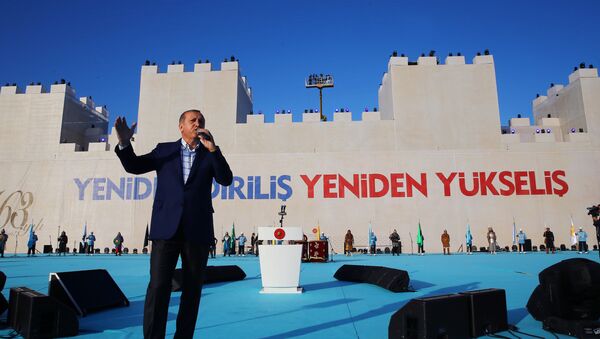 Predsednik Turske Redžep Tajip Erdogan govori na obeležavanju 563. godišnjice pada Vizantije i osvajanja Carigrada - Sputnik Srbija