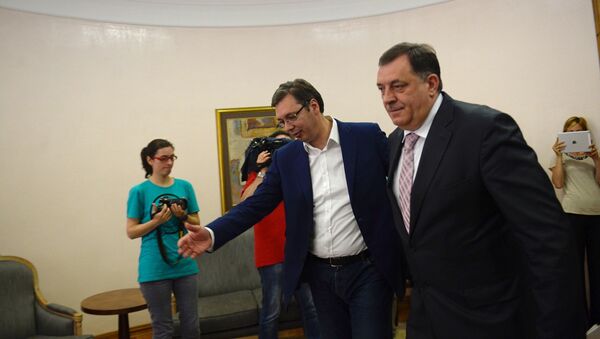 Milorad Dodik i Aleksandar Vučić - Sputnik Srbija