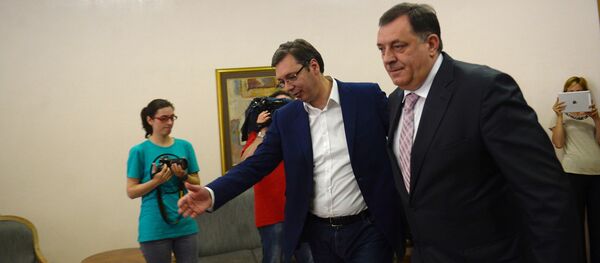Milorad Dodik i Aleksandar Vučić - Sputnik Srbija