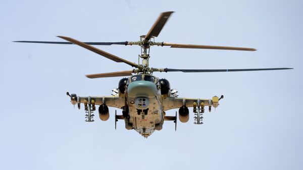 Боевое применение российского вертолета Ка-52 в Сирии - Sputnik Србија