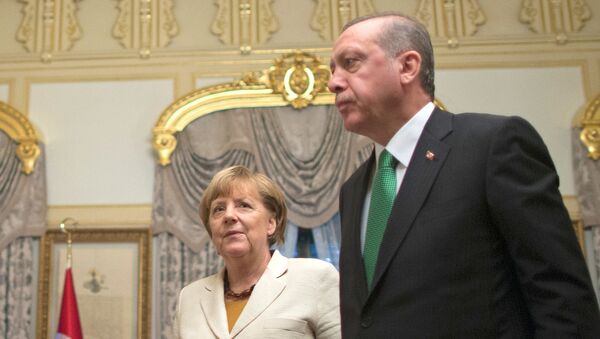 Angela Merkel i Redžep Tajip Erdogan - Sputnik Srbija
