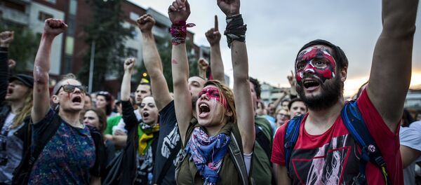 Протест у Македонији - Sputnik Србија