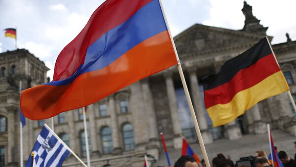 Јерменске и немачке заставе - Sputnik Србија